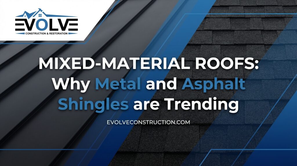 Mixed-Material Roofs: Why Metal and Asphalt Shingles are Trending
