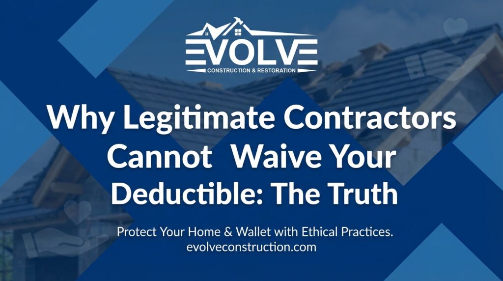 Why Legitimate Contractors Cannot Waive Your Deductible: The Truth