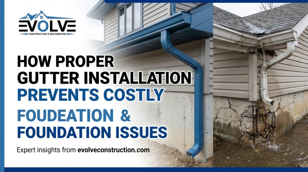 How Proper Gutter Installation Prevents Costly Foundation Issues