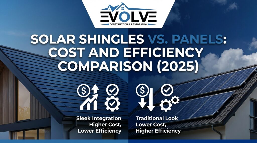 Solar Shingles vs. Panels: Cost and Efficiency Comparison (2025)