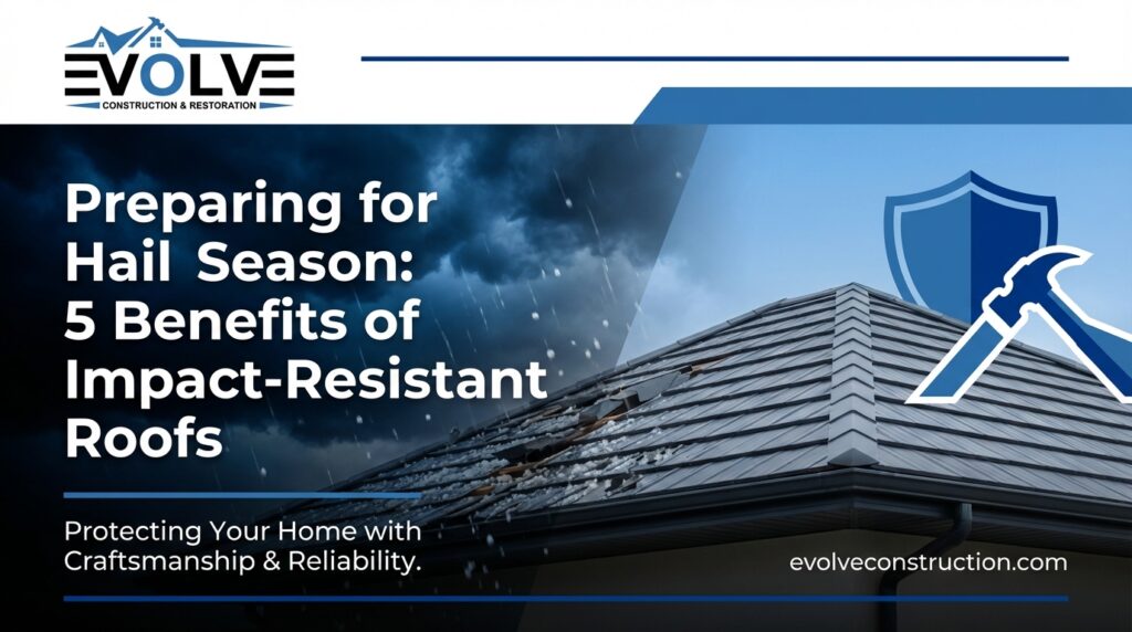 Preparing for Hail Season: 5 Benefits of Impact-Resistant Roofs