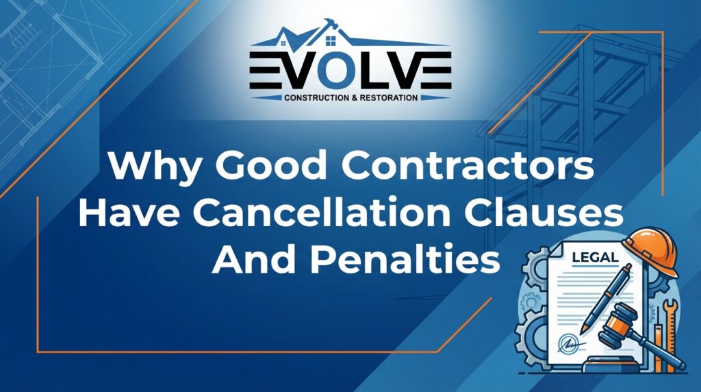 Why Good Contractors Have Cancellation Clauses And Penalties